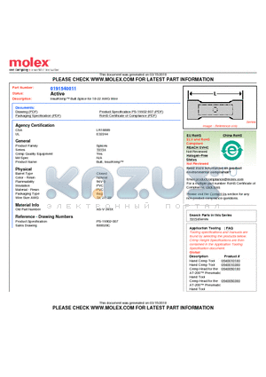 AS-V-345X datasheet - InsulKrimp Butt Splice for 18-22 AWG Wire