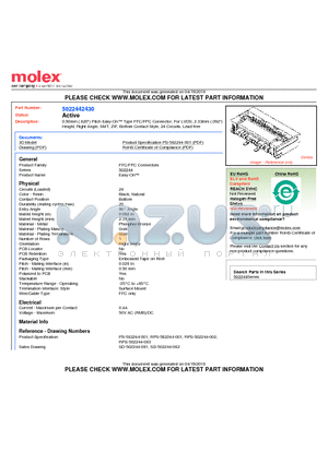 502244-2430 datasheet - 0.50mm (.020