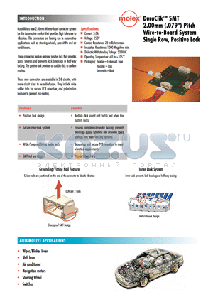 502351-0200 datasheet - Wire-to-Board System Single Row, Positive Lock