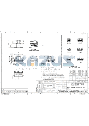 502380-0704 datasheet - 1.25 W/B CONN. SINGLE PLUG HOUSING 2-7CKT.