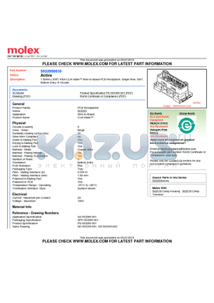 5033950610 datasheet - 1.50mm (.059