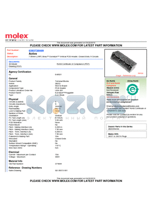 371609 datasheet - 7.50mm (.295