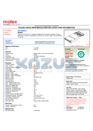 A-70400-0020 datasheet - 2.54mm (.100