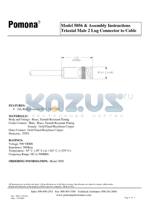 5056 datasheet - Assembly Instructions