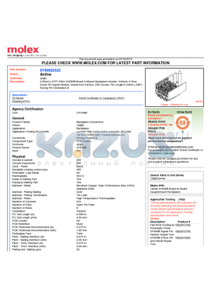 74062-2522 datasheet - 2.00mm (.079