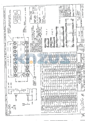 741-127 datasheet - DIL IC SOCKET OPEN FRAME