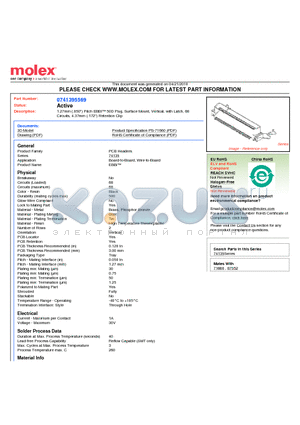 74139-5569 datasheet - 1.27mm (.050