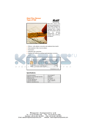 27160 datasheet - Effective with radiation, convection and conduction heat transfer