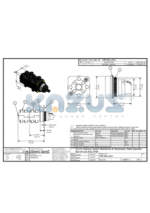 AS2-3P datasheet - 30 mm Selector Switch Maintained & Momentary Metal Operator AS2-xP and AS2-2PSR