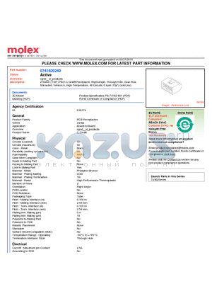 74162-0240 datasheet - 2.54mm (.100