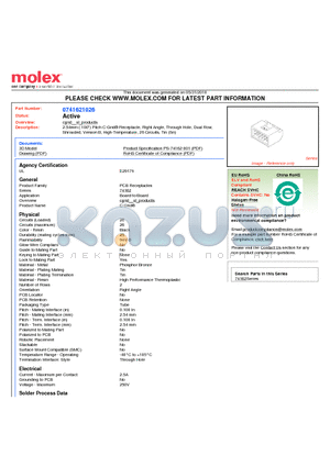 74162-1026 datasheet - 2.54mm (.100