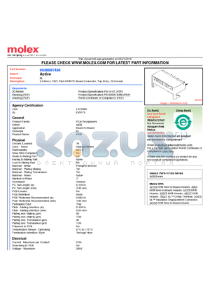 38-00-1438 datasheet - 2.54mm (.100