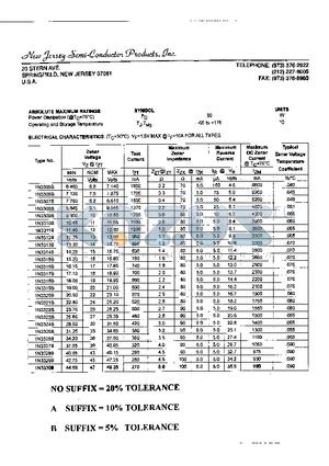 1N3307B datasheet - ZENER DIODE