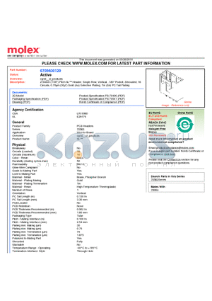 A-70563-0120 datasheet - 2.54mm (.100