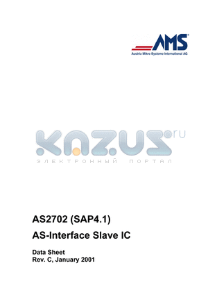 AS2702 datasheet - AS-Interface Slave IC