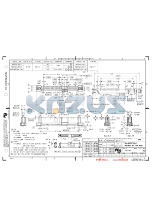 10031567 datasheet - SAS RECEPTACLE VERTICAL SMT TYPE ASSY