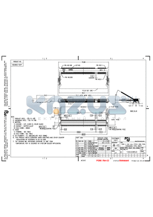 10033853-232ASLF datasheet - DDR II 0.6mm PITCH 200 POS STANDARD TYPE ASSY