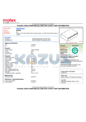 0026033031 datasheet - 3.96mm (.156