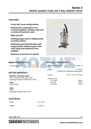 003-0120-900 datasheet - General purpose 2-way and 3-way soleniod valves