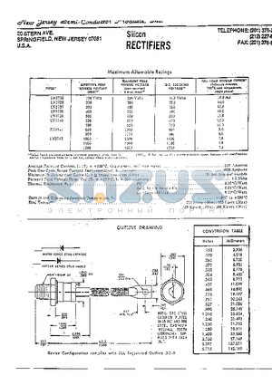 1N3735 datasheet - Silicon RECTIFIERS