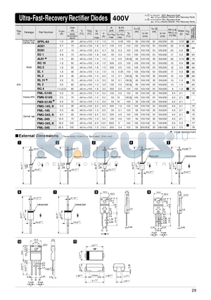 AG01 datasheet - Ultra-Fast-Recovery Rectifier Diodes