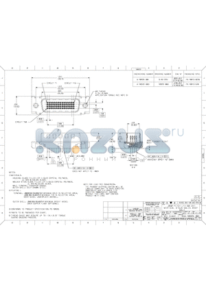 A-70929-1001 datasheet - PITCH LFH 60 CKT VERTICAL D-SUB SALES ASSY MALE