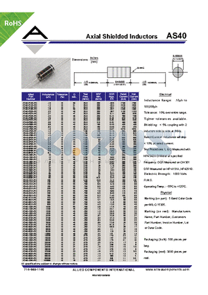 AS40-471K-RC datasheet - Axial Shielded Inductors