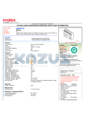 A-7674-B14J102A datasheet - 3.96mm (.156