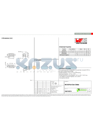 744710215 datasheet - WE-SD Rod Core Choke