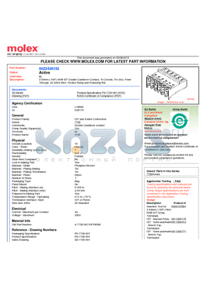 A-7720-WC10FP909B datasheet - 2.54mm (.100