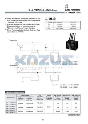 A-781BWZ-4 datasheet - SURGE PROTECTOR