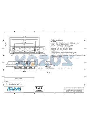 A-DS50LL-TL-B-R datasheet - GLASS-FILLED THERMOPLASTIC PBT