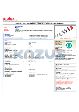 0039000222 datasheet - 4.20mm (.165