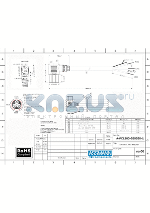 A-PC1503-030030-1 datasheet - SJT 16*3C 60C SHIELDED