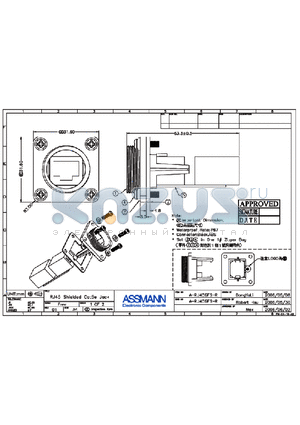 A-RJ45GFS-R datasheet - RJ45 SHIELDED CAT5E JACK