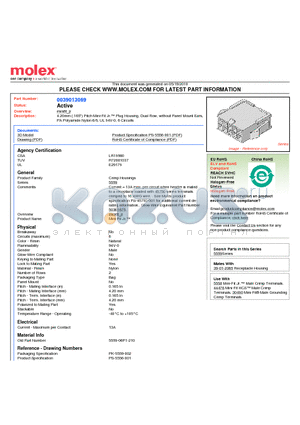 0039013069 datasheet - 4.20mm (.165