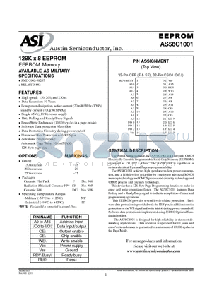 AS58C1001DCJ-15/IT datasheet - EEPROM