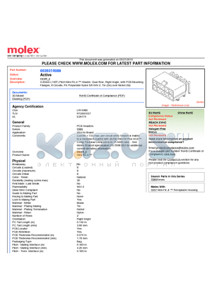 0039314088 datasheet - 4.20mm (.165