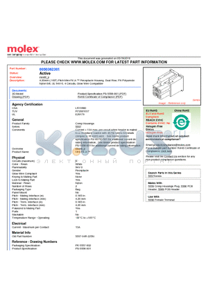 0050362301 datasheet - 4.20mm (.165