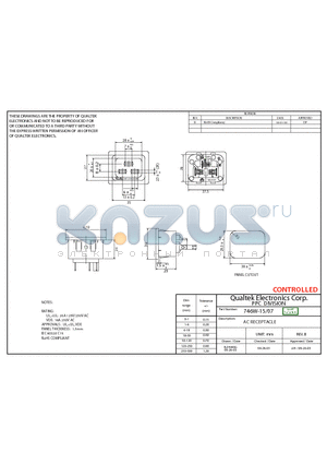 746W-15-07 datasheet - AC RECEPTACLE