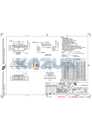 10114828-XXX15LF datasheet - WTB 1.25MM WAFER 180 SMT