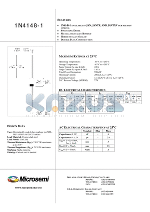 1N4148-1_1 datasheet - SWITCHING DIODE