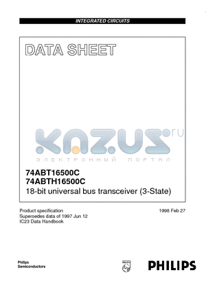 74ABT16500C datasheet - 18-bit universal bus transceiver 3-State