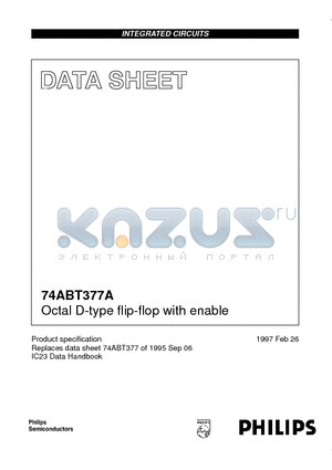 74ABT377PWADH datasheet - Octal D-type flip-flop with enable