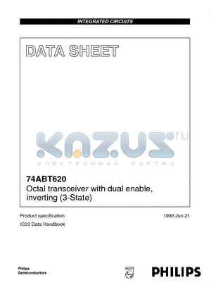 74ABT620PWDH datasheet - Octal transceiver with dual enable, inverting 3-State