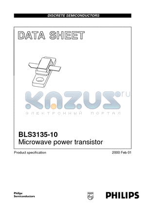 BLS3135-10 datasheet - Microwave power transistor