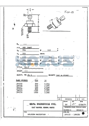 1N4530 datasheet - SILICON RECTIFIER