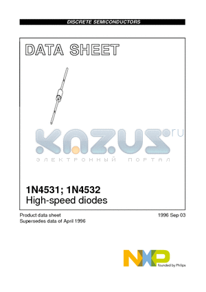 1N4531 datasheet - High-speed diodes