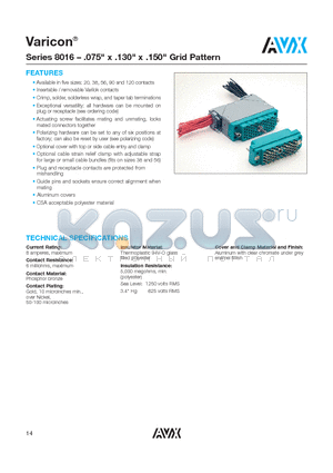 008016090296601 datasheet - Series 8016 . .075