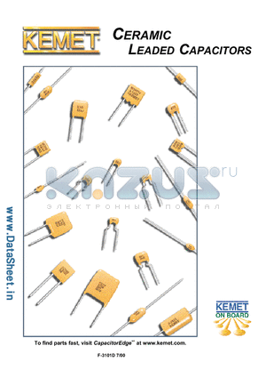 C330320C102Z1U5CA datasheet - MILITARY SPECIFCATIONS ON BACK